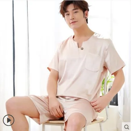 Summer Short Sleeved Men Pyjama