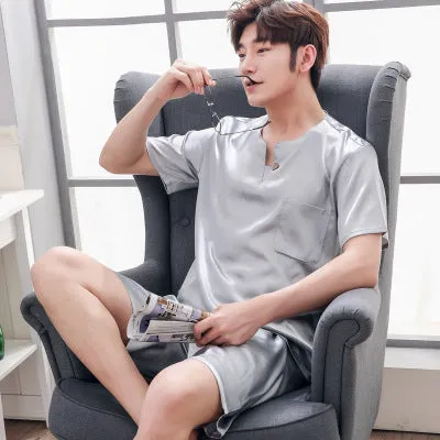 Summer Short Sleeved Men Pyjama