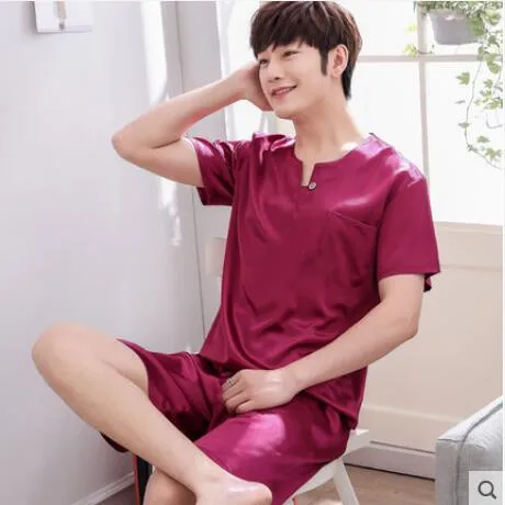 Summer Short Sleeved Men Pyjama