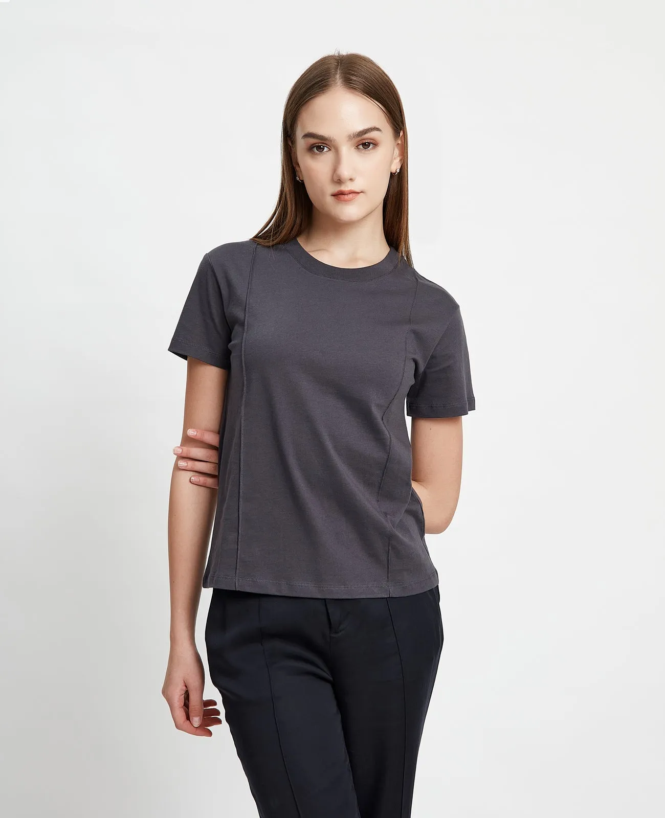 Supima Double Pintuck Tee
