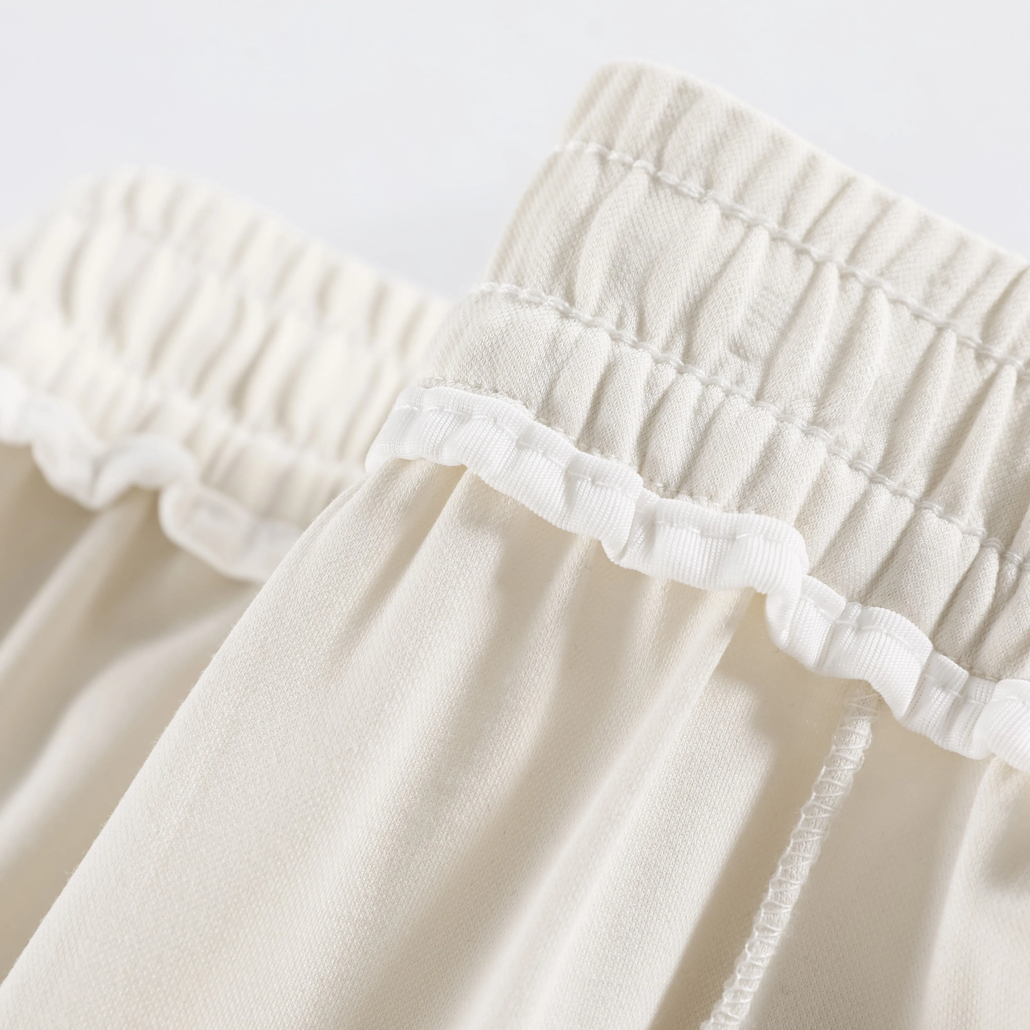 Thin High-Waisted Draping Straight Leg Silky Pants