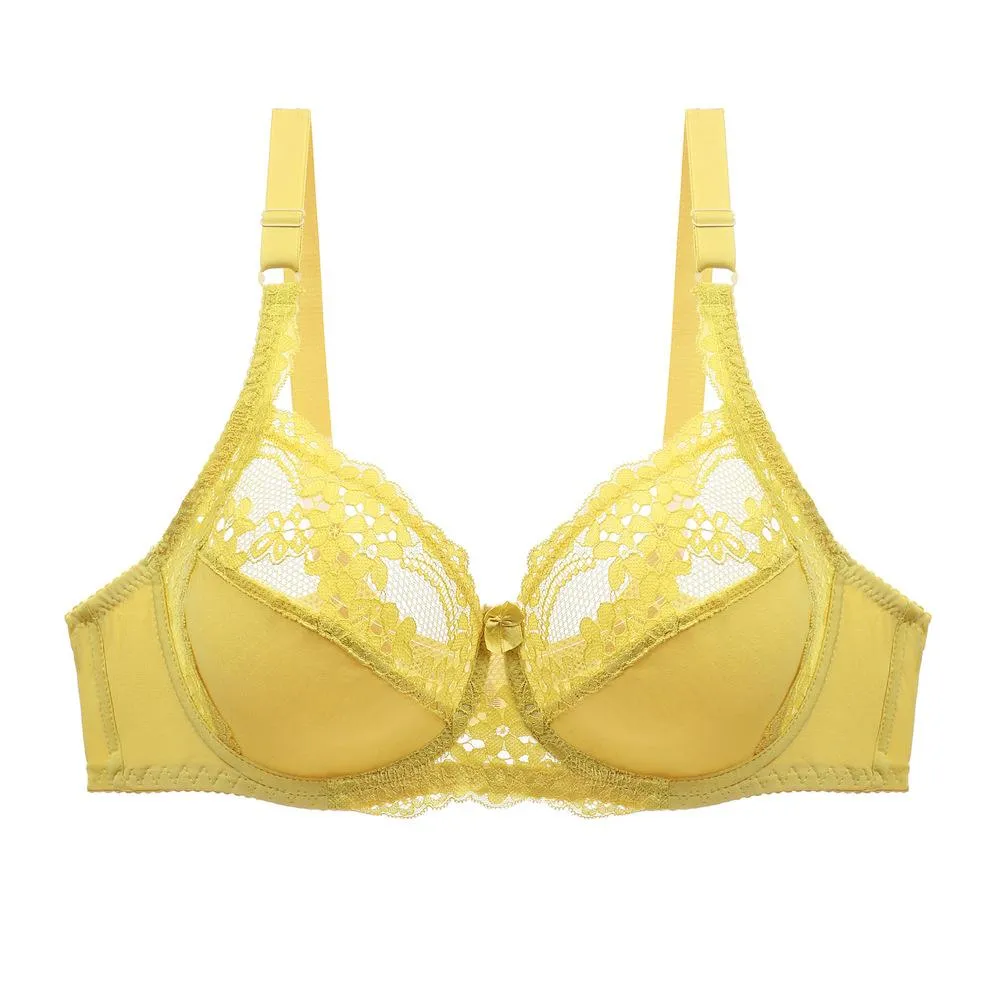 Thin Plus Size Bralette Lace Bras for Women Underwear Lingerie Sexy Bra Big Plus Size