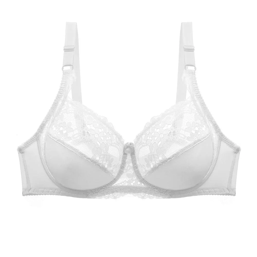 Thin Plus Size Bralette Lace Bras for Women Underwear Lingerie Sexy Bra Big Plus Size