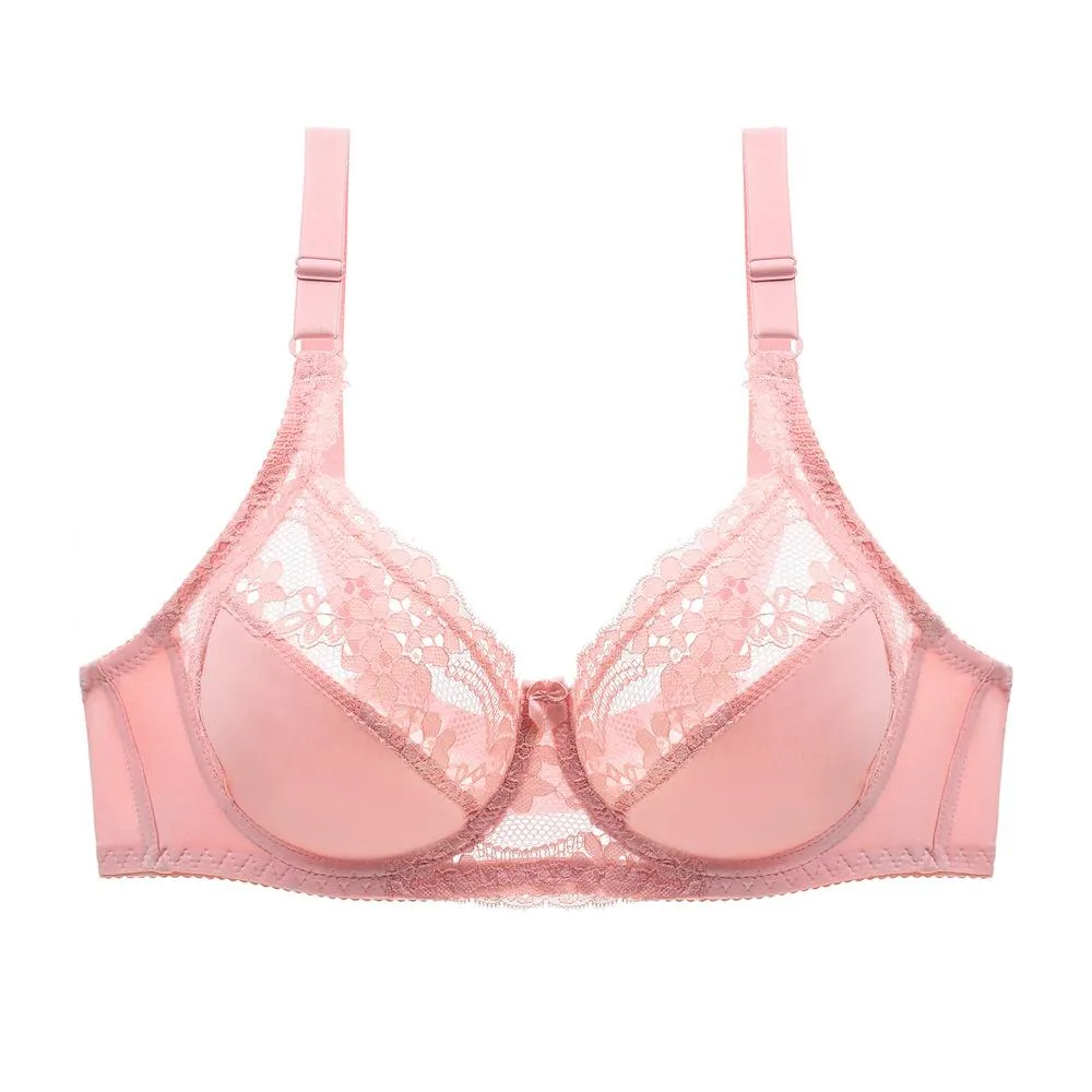Thin Plus Size Bralette Lace Bras for Women Underwear Lingerie Sexy Bra Big Plus Size