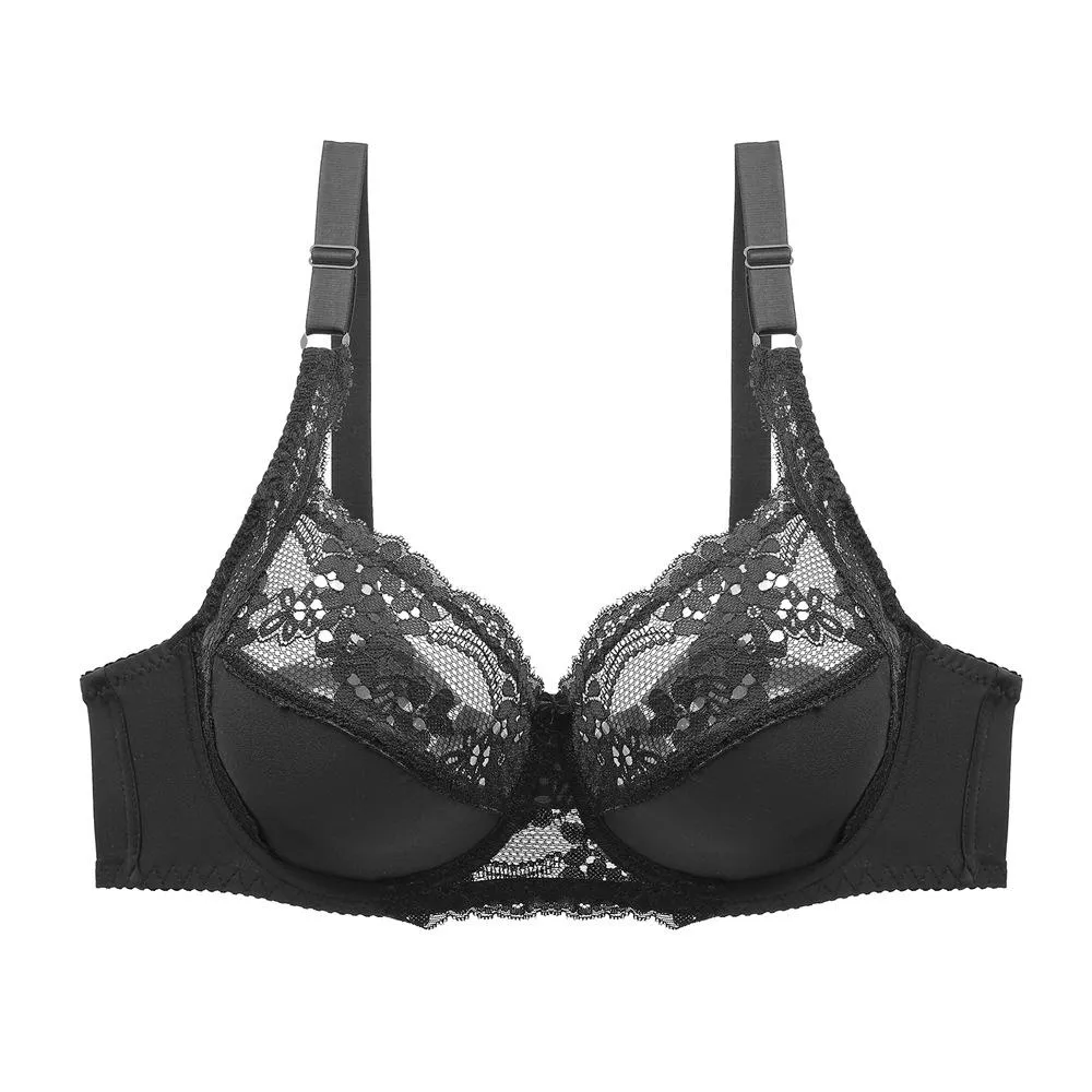 Thin Plus Size Bralette Lace Bras for Women Underwear Lingerie Sexy Bra Big Plus Size