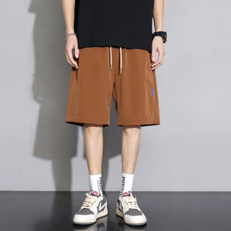 Versatile Drape Feeling Drawstring Waist Shorts