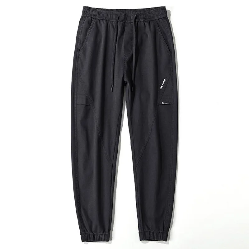 Versatile Tapered Pure Cotton Elasticity Elastic Waist Loose Fit Pants