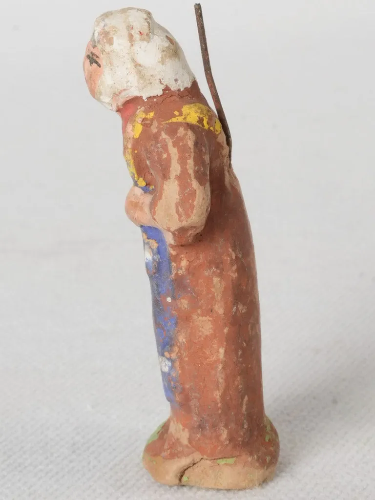 Vintage Terracotta Santon of a Provençal Woman with Apron