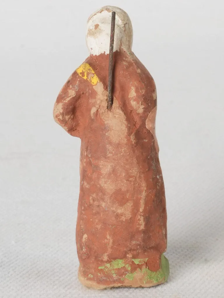 Vintage Terracotta Santon of a Provençal Woman with Apron