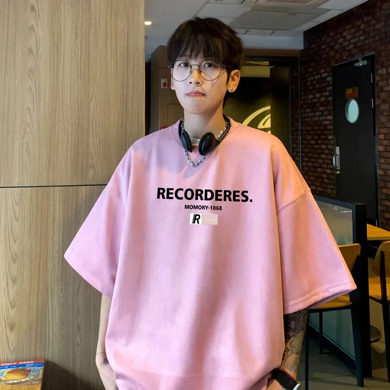 Wiaofellas  -  T Shirt for Men Clothing O Neck Man Streetwear T-shirt For Male Oversized New Men Graphic T-shirts Goth Punk Tops Tee