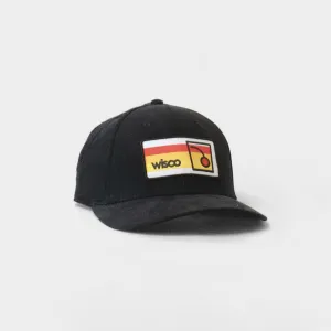 Wisco Old Fashioned Black Corduroy Snapback Hat