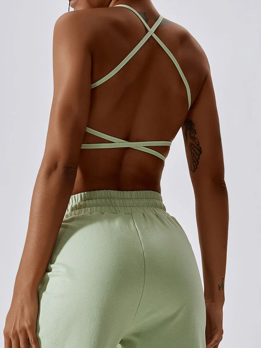 ZASUWA Female Halter Beautify Back Sports Bras